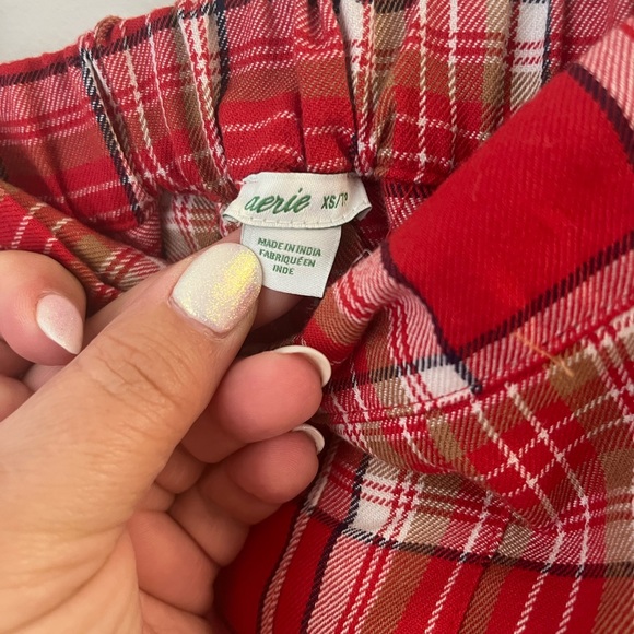 Aerie XS Plaid Class Act Pleated Mini Skirt - Picture 4 of 7